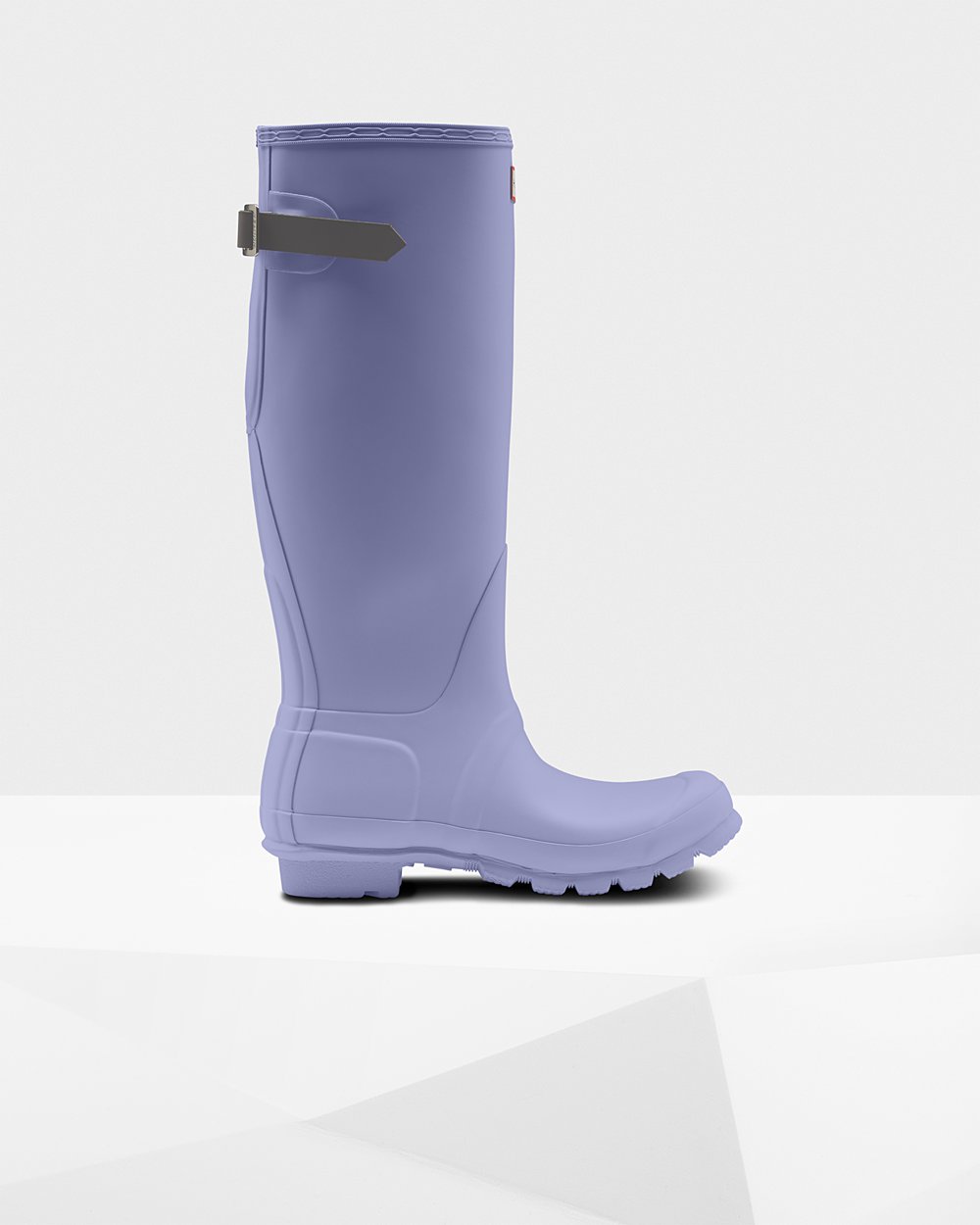 Womens Hunter Tall Rain Boots Purple - Original Back Adjustable - 6502493-CQ